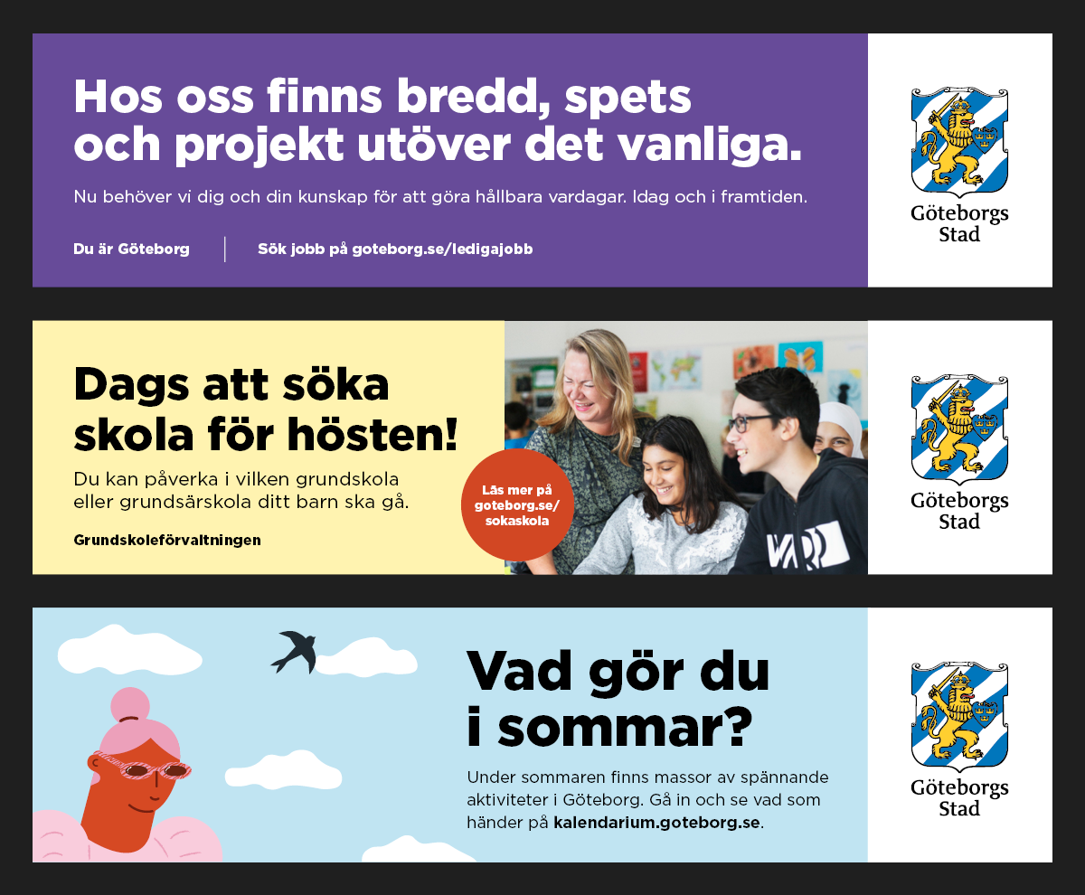 Exempel på annonser på spårvagnar Exempel på annonser på spårvagnar