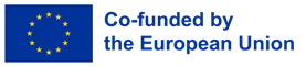 Logotyp med EU flaggan och texten att projektet medfinansieras av EU.